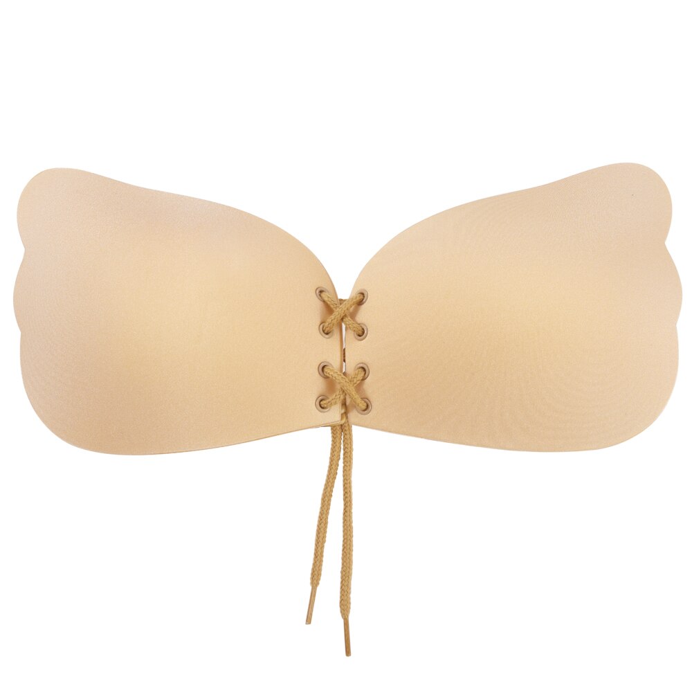 Reusable Female Wing Breast Lift Nipple Shield - Invisible Silicone Strapless Backless Adhesive Bra