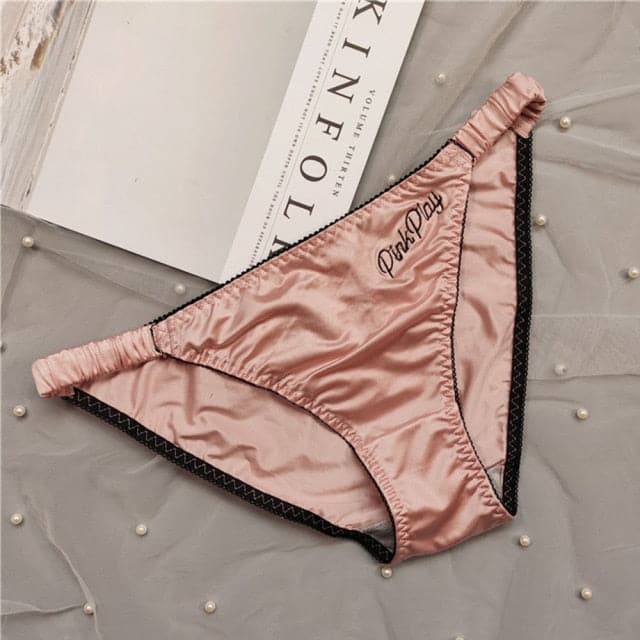 Pink Play Satin Lined Panties - Comfortable and Stylish Underwear