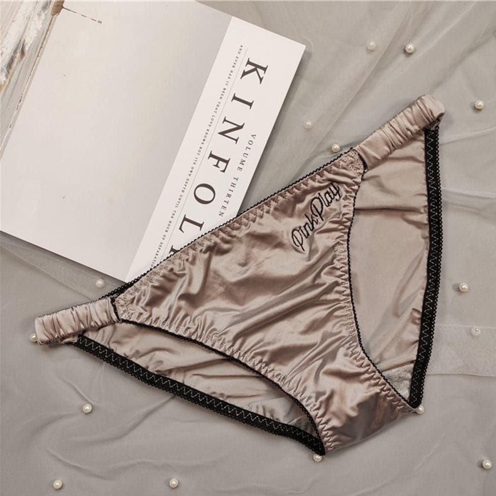 Pink Play Satin Lined Panties - Comfortable and Stylish Underwear